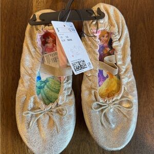 H&M Gold Kids Slippers with Princess Design
